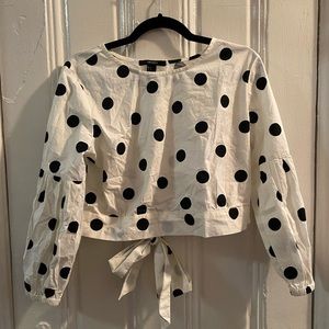 Forever 21 Polka Dot Crop Top